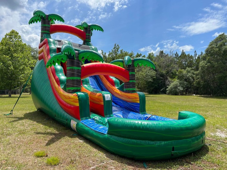18Ft Emerald Fire Waterslide